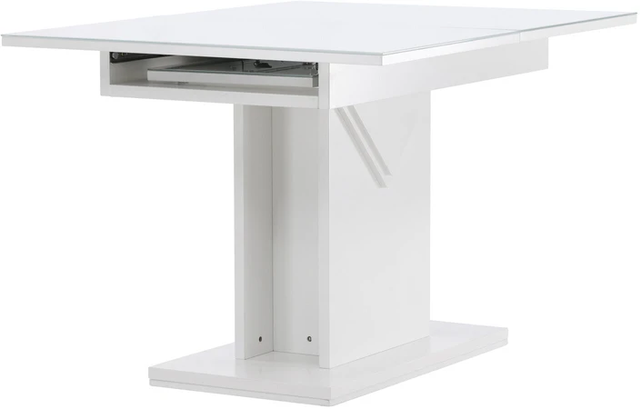 Venture Design Valgomojo stalas, Pluto, 120x90 cm, Balta