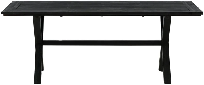 Venture Design Valgomojo stalas, Rives, 200x100 cm, Juodas