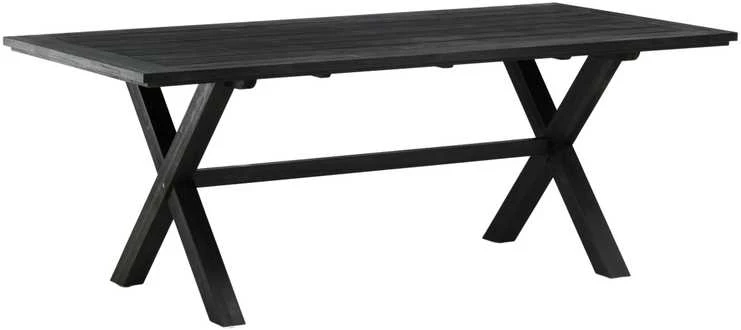 Venture Design Valgomojo stalas, Rives, 200x100 cm, Juodas