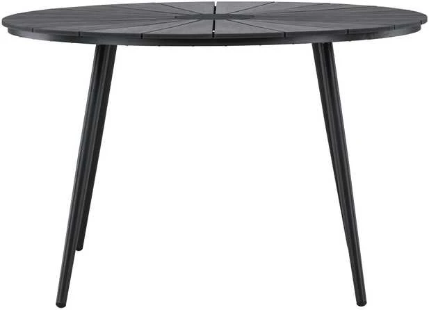 Venture Design Valgomojo stalas San Vito 120 cm juodas Polywood
