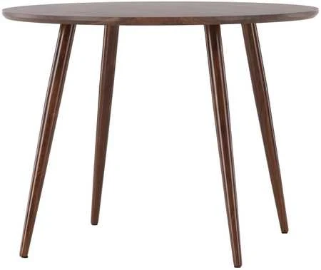 Venture Design Valgomojo stalas, Sanford, ø100x75 cm, Tamsiai rudas