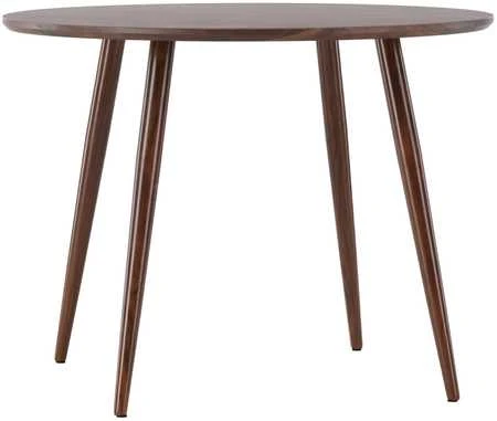 Venture Design Valgomojo stalas, Sanford, ø100x75 cm, Tamsiai rudas
