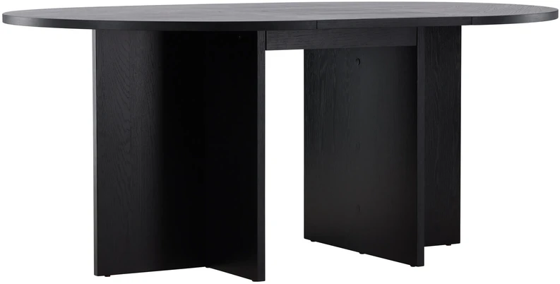 Venture Design Valgomojo stalas, Strada, 120/170x120x74 cm, Juodas