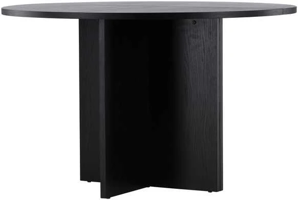 Venture Design Valgomojo stalas, Strada, 120/170x120x74 cm, Juodas