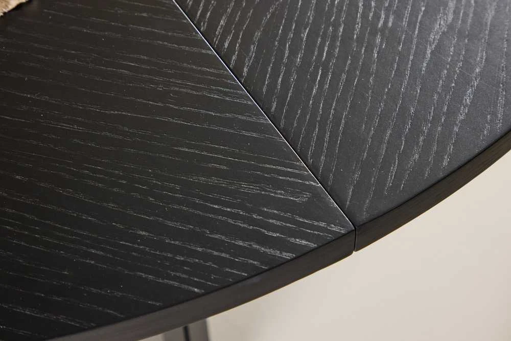 Venture Design Valgomojo stalas, Strada, 120/170x120x74 cm, Juodas