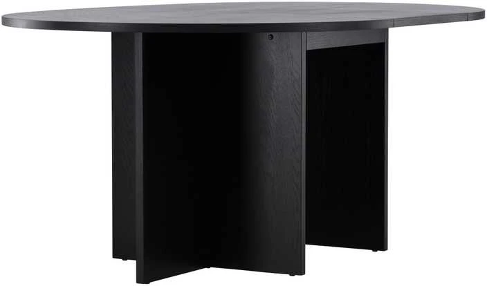 Venture Design Valgomojo stalas, Strada, 120/170x120x74 cm, Juodas