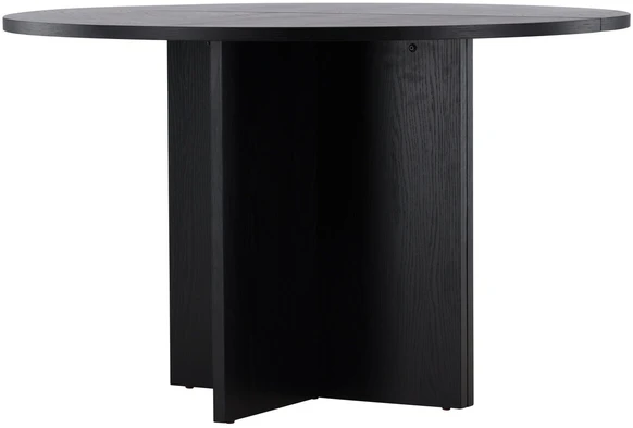 Venture Design Valgomojo stalas, Strada, 120/170x120x74 cm, Juodas