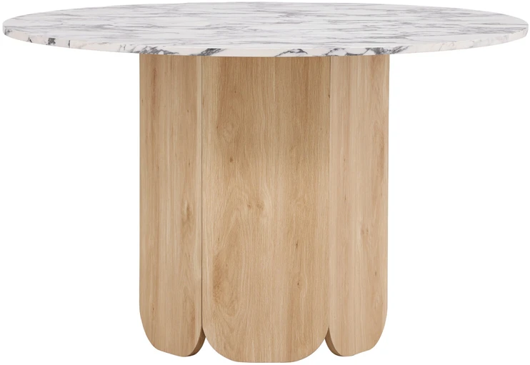 Venture Design Valgomojo stalas Tekla 120x75 cm šviesiai pilkas MDF