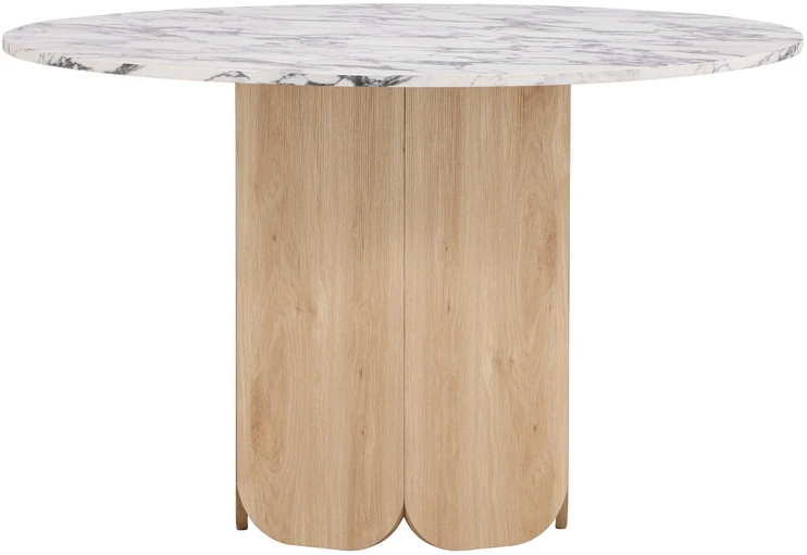 Venture Design Valgomojo stalas Tekla 120x75 cm šviesiai pilkas MDF