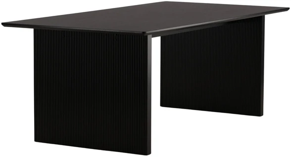 Venture Design Valgomojo stalas, Vail, 100x200 cm, Juodas