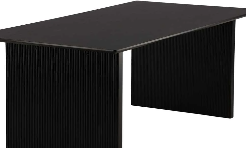 Venture Design Valgomojo stalas, Vail, 100x200 cm, Juodas