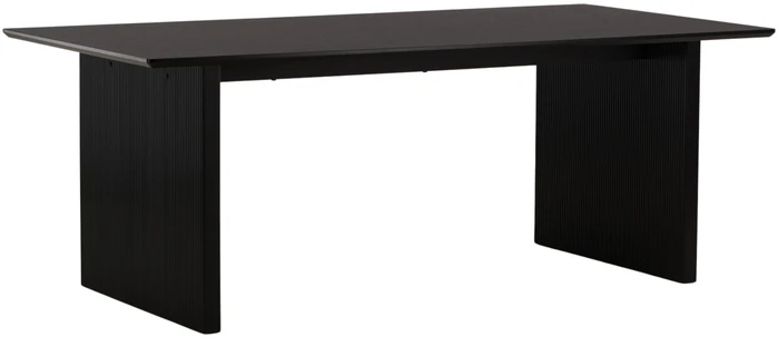 Venture Design Valgomojo stalas, Vail, 100x200 cm, Juodas
