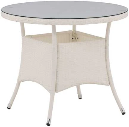 Venture Design Valgomojo stalas, Volta, ø90 cm, Balta