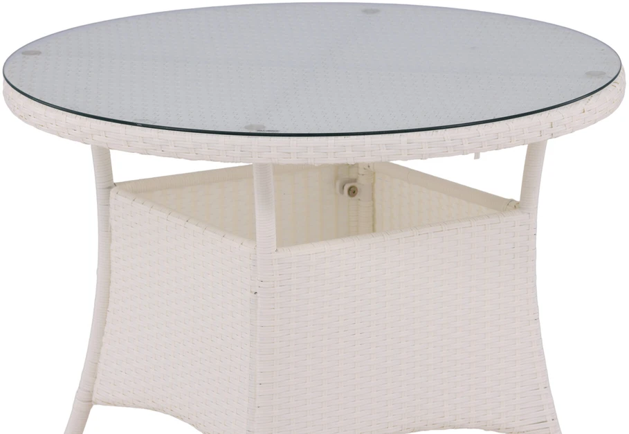 Venture Design Valgomojo stalas, Volta, ø90 cm, Balta