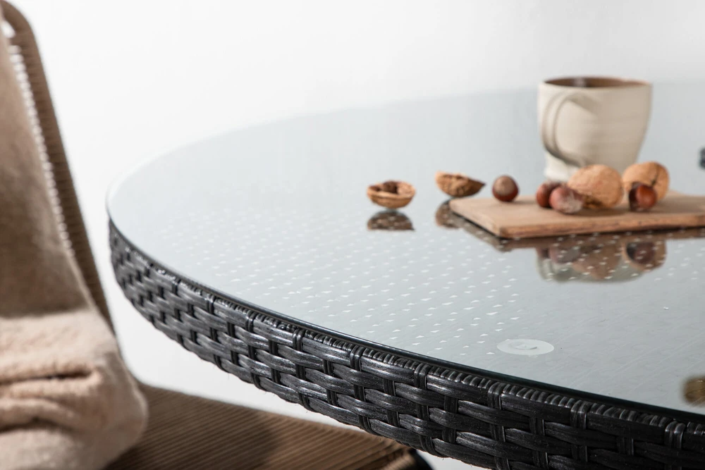 Venture Design Valgomojo stalas, Volta, ø150 cm, Juodas