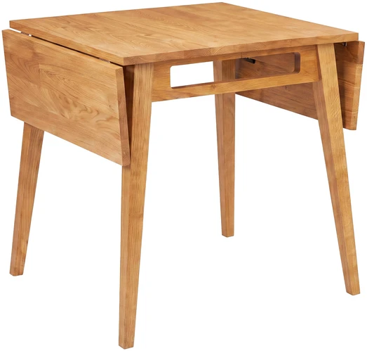 Venture Design Valgomojo stalas Yakidon 60x60 cm, guminės medienos ąžuolo imitacijos MDF