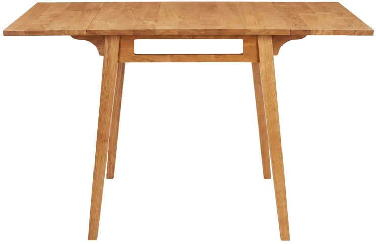 Venture Design Valgomojo stalas Yakidon 60x60 cm, guminės medienos ąžuolo imitacijos MDF