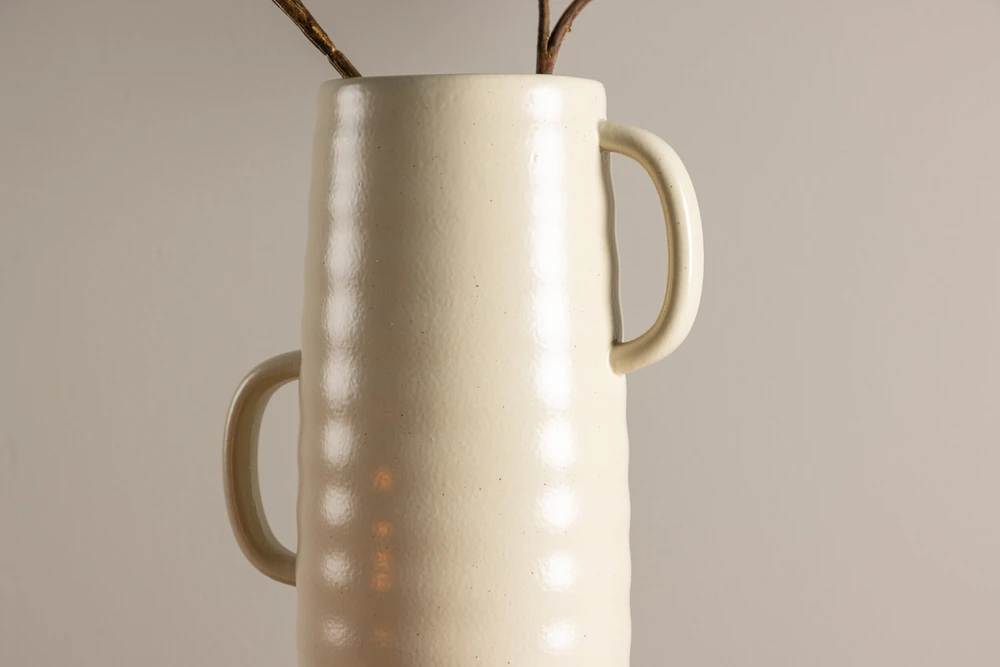 Venture Design Vaza, Centras, 19x13x41 cm, Bėžio spalva