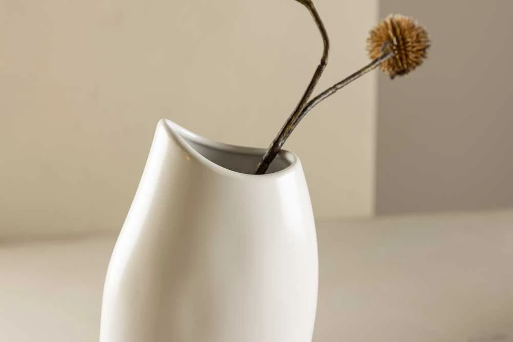 Venture Design Vaza, Ernst, 23x12x9 cm, Balta