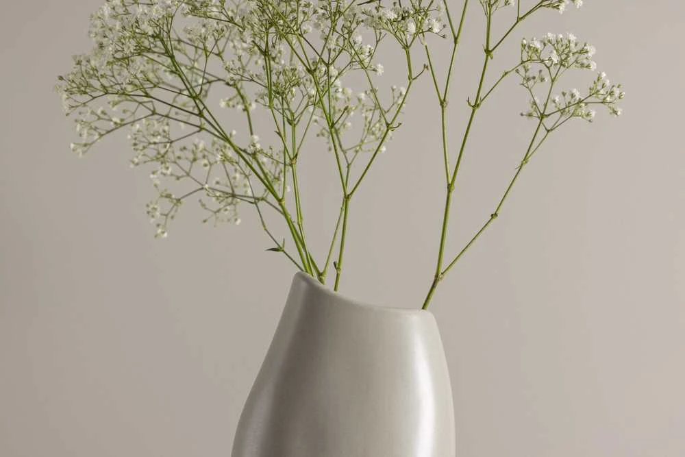 Venture Design Vaza, Ernst, 23x12x9 cm, Šviesiai pilka