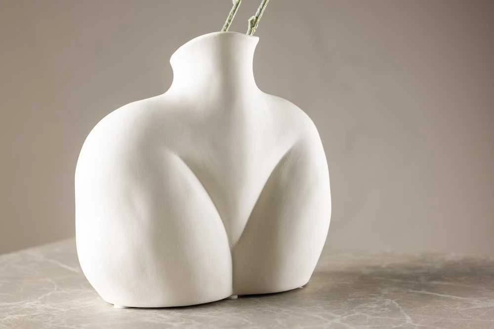 Venture Design Vaza, Harvey, 17x10x15 cm, Balta