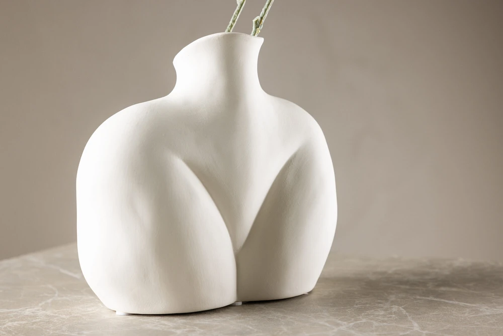 Venture Design Vaza, Harvey, 17x10x15 cm, Balta