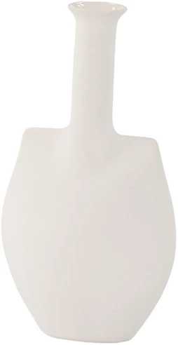 Venture Design Vaza, Madison, 22x14x8 cm, Baltai baltos spalvos