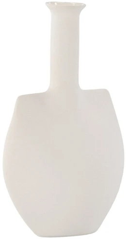 Venture Design Vaza, Madison, 22x14x8 cm, Baltai baltos spalvos