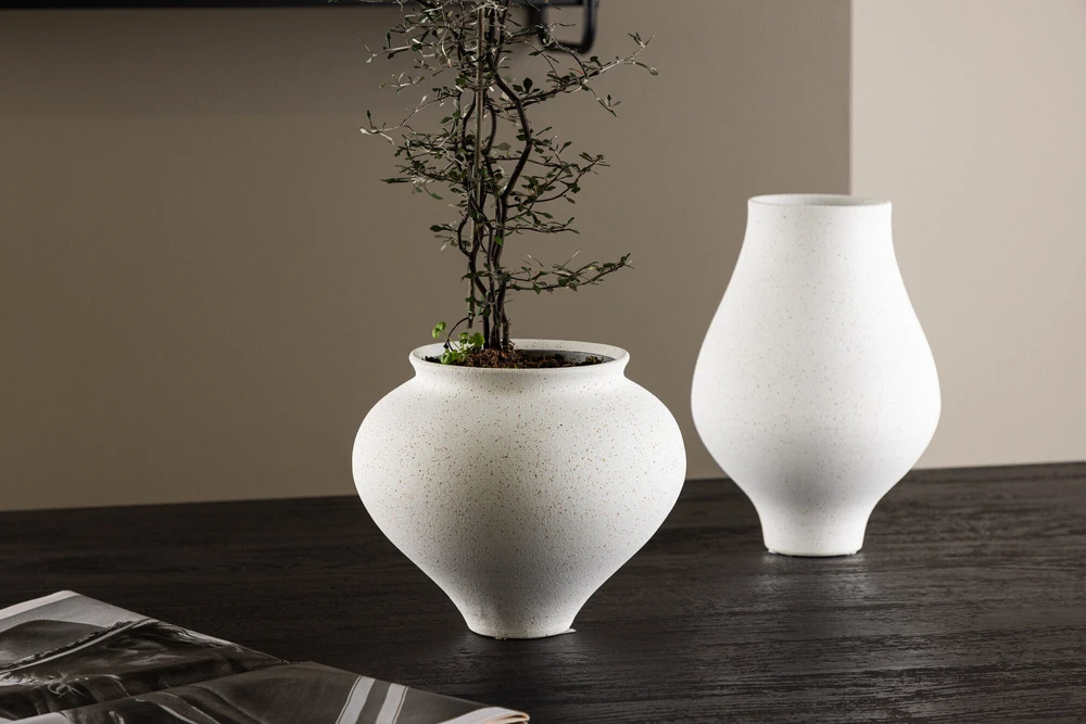 Venture Design Vaza, padėklas, ø18 cm, Balta