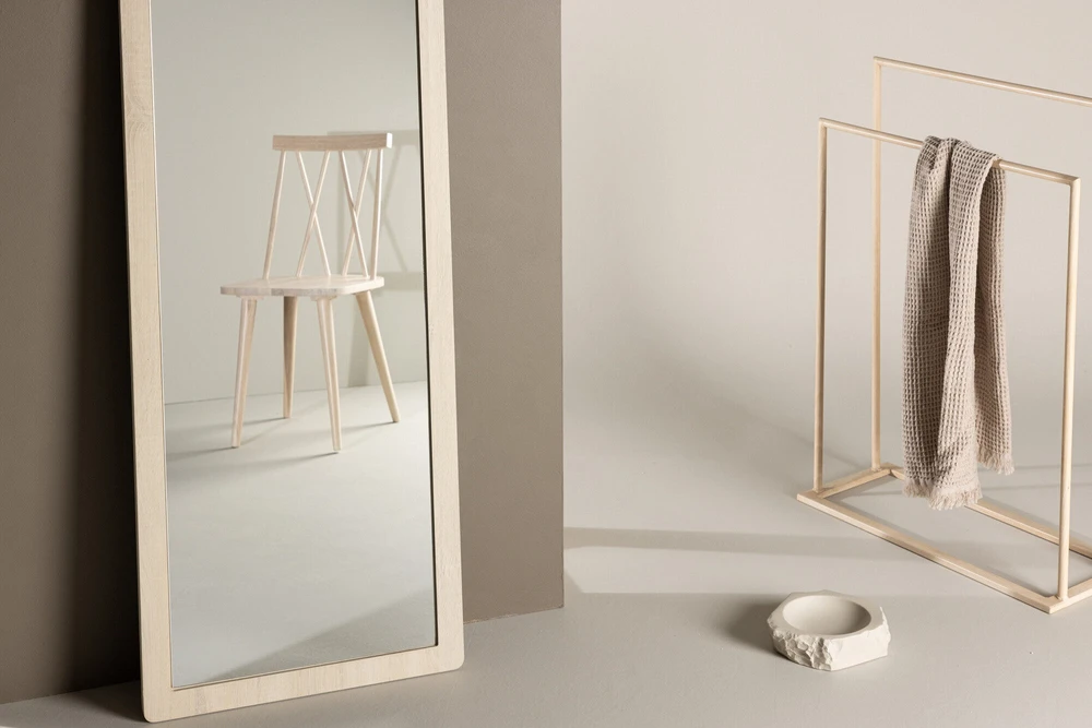Venture Design Veidrodis, Memphis, 60x193 cm, balta kalkė