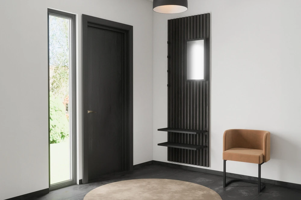 Venture Design Veidrodis, Nimes, 35x5.8x72.5 cm, Juodas