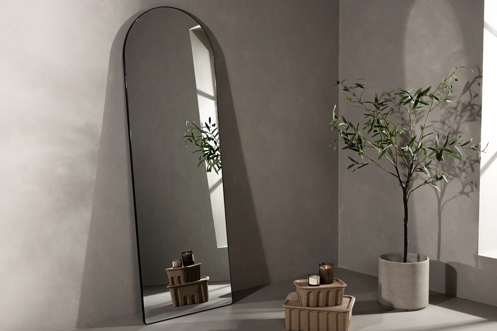 Venture Design Veidrodis, Sarasota, 193x66 cm, Juodas