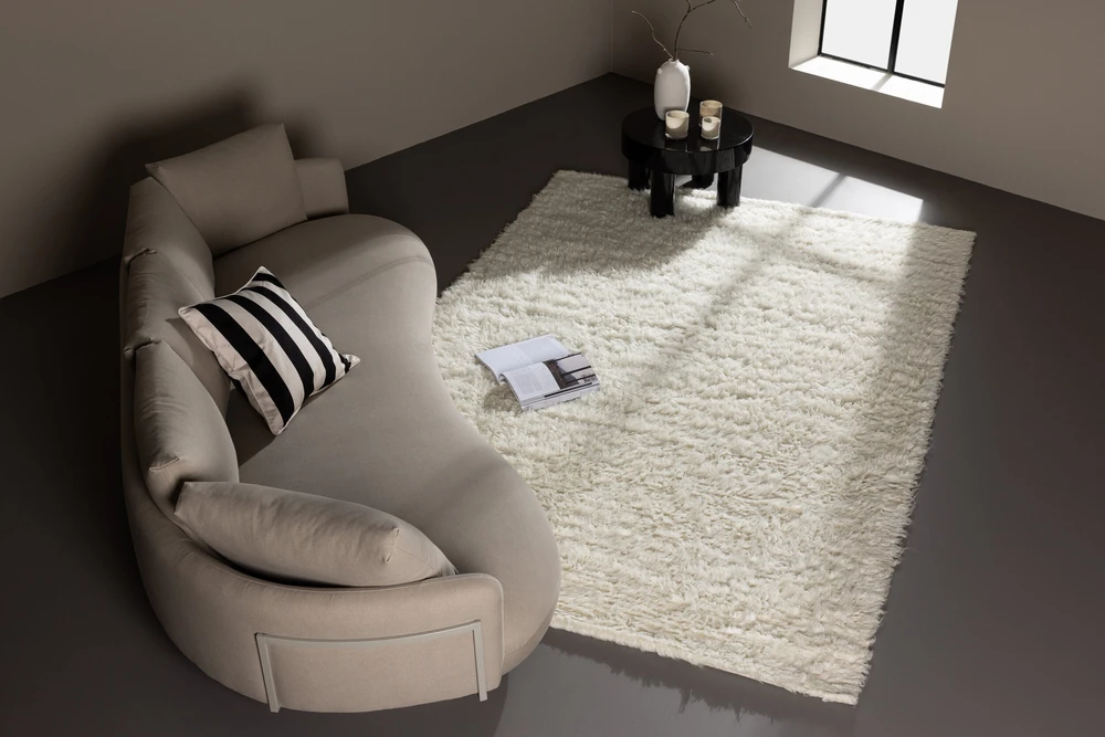 Venture Design Velnio kilimas, Leiko, 230x160 cm, Baltas