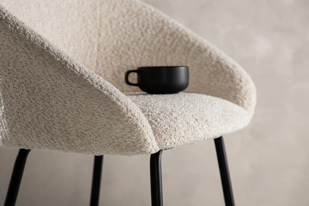 Venture Design Velvet baro kėdės 2 vnt., juoda/balta