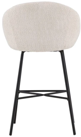 Venture Design Velvet baro kėdės 2 vnt., juoda/balta