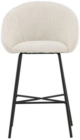 Venture Design Velvet baro kėdės 2 vnt., juoda/balta