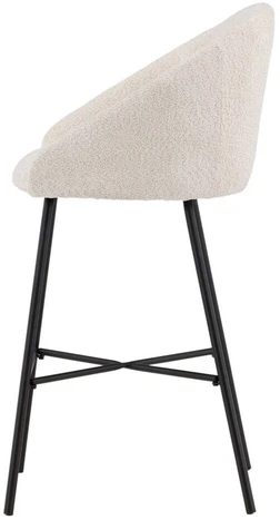 Venture Design Velvet baro kėdės 2 vnt., juoda/balta