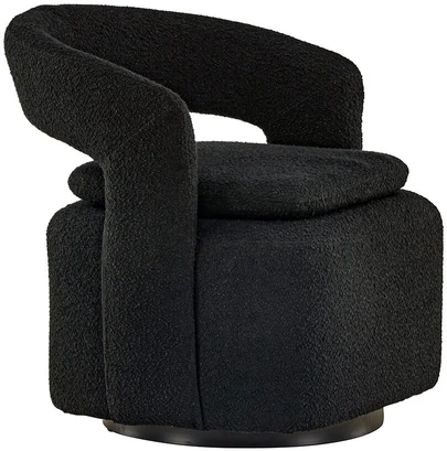 Venture Design Vieno asmens sofa, "Laurel", 72x75x69 cm, juoda