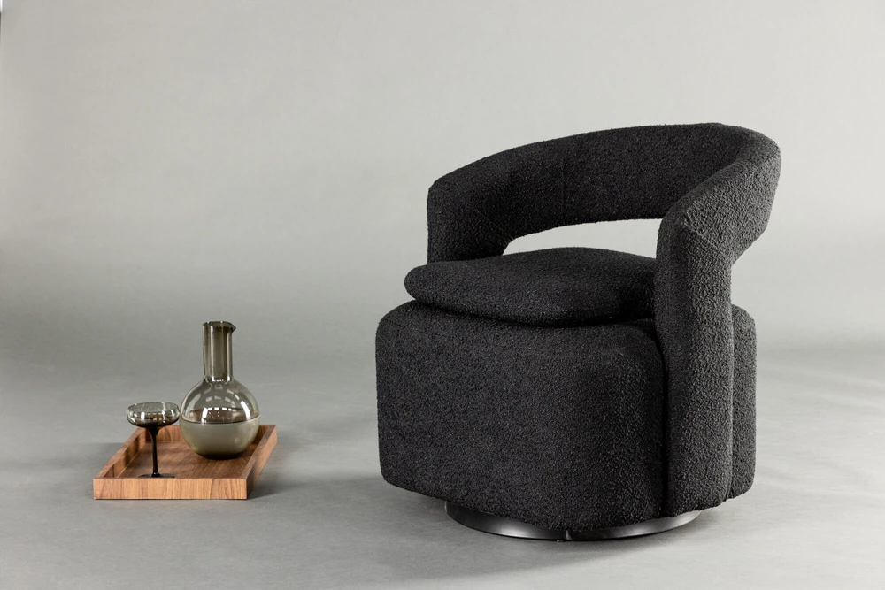Venture Design Vieno asmens sofa, "Laurel", 72x75x69 cm, juoda
