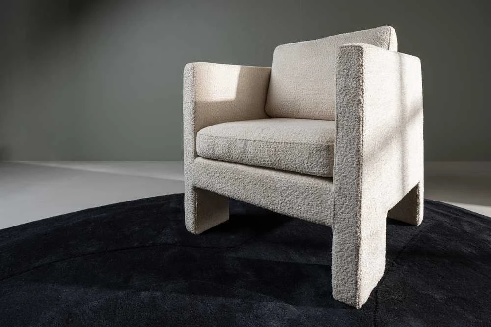 Fotelis Venture Design Vieno asmens sofa, Ragusa, 74x87x80 cm, Balta
