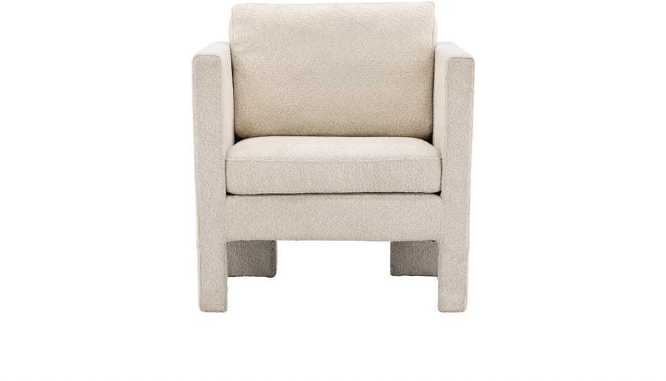 Fotelis Venture Design Vieno asmens sofa, Ragusa, 74x87x80 cm, Balta