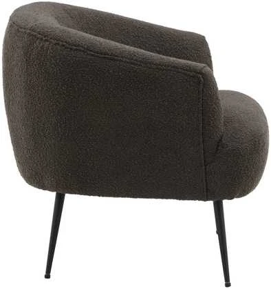 Fotelis Venture Design Vieno sėdynės sofa, Derry, 79x68.5x70 cm, Tamsiai pilka