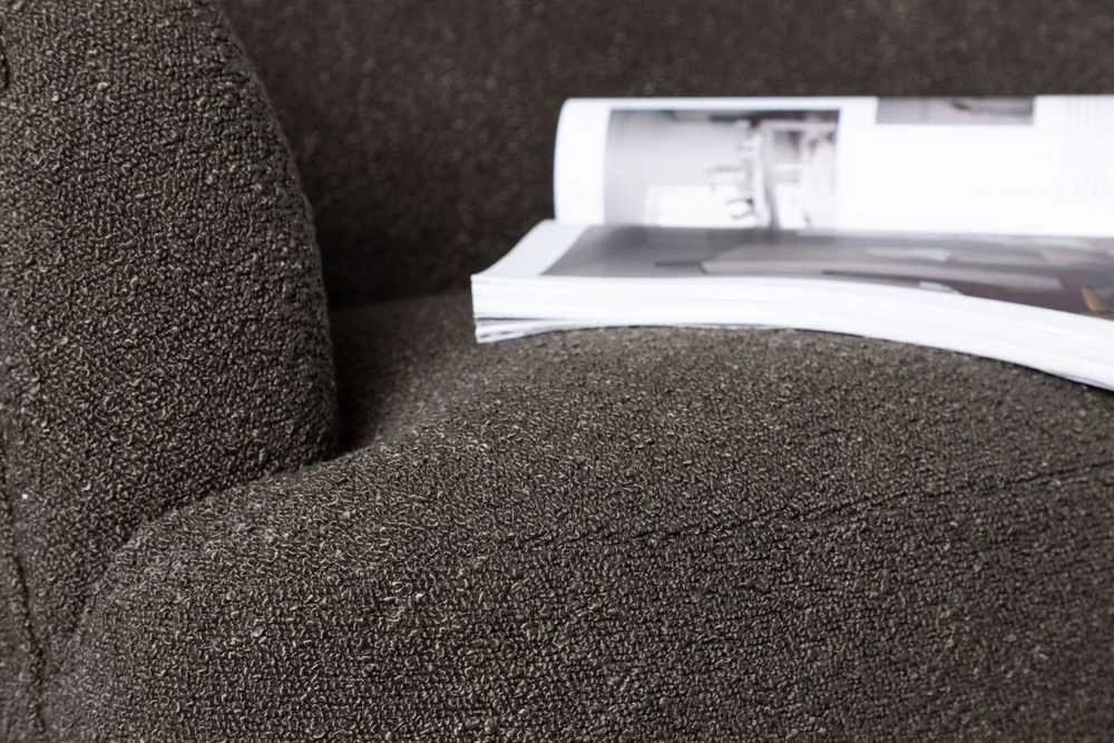 Fotelis Venture Design Vieno sėdynės sofa, Derry, 79x68.5x70 cm, Tamsiai pilka