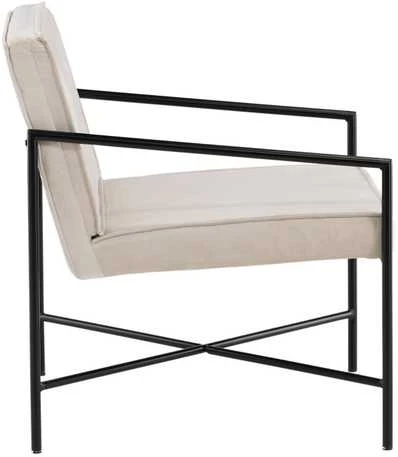 Vieno sėdynės sofa, Rakel, 65x78x66 cm, kreminės spalvos