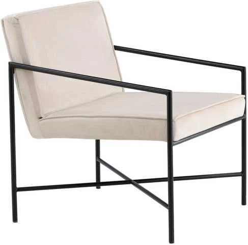 Vieno sėdynės sofa, Rakel, 65x78x66 cm, kreminės spalvos