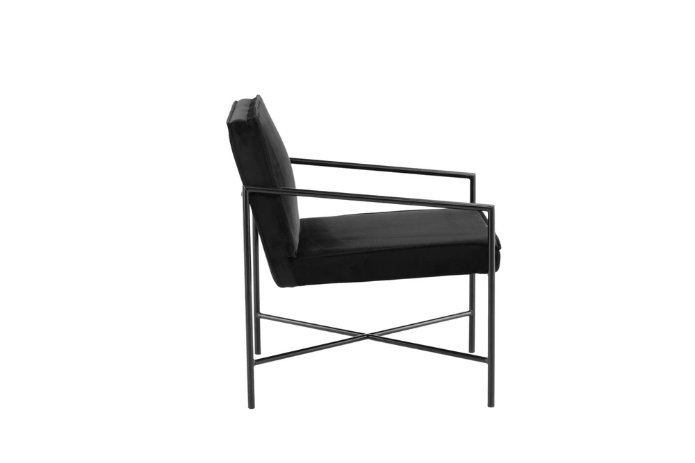 Venture Design Vieno vieta sofa, Rakel, 65x78x66 cm, Juoda