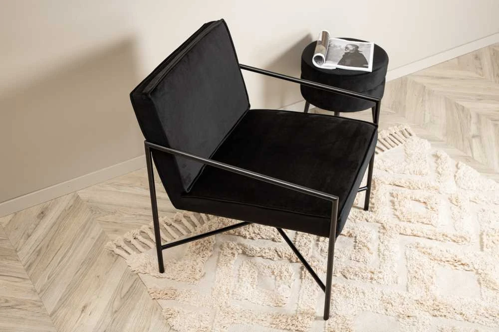 Venture Design Vieno vieta sofa, Rakel, 65x78x66 cm, Juoda