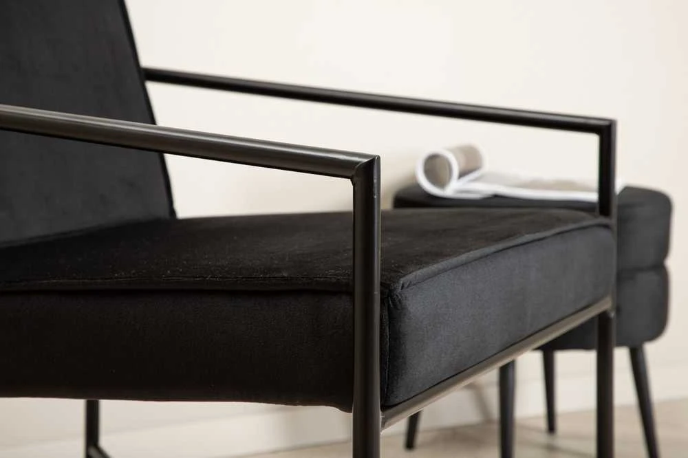 Venture Design Vieno vieta sofa, Rakel, 65x78x66 cm, Juoda