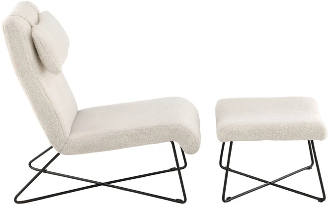 Venture Design Vieno žmogaus sofa, Laconia, 88x88x65 cm, Balta