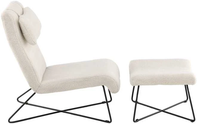 Venture Design Vieno žmogaus sofa, Laconia, 88x88x65 cm, Balta